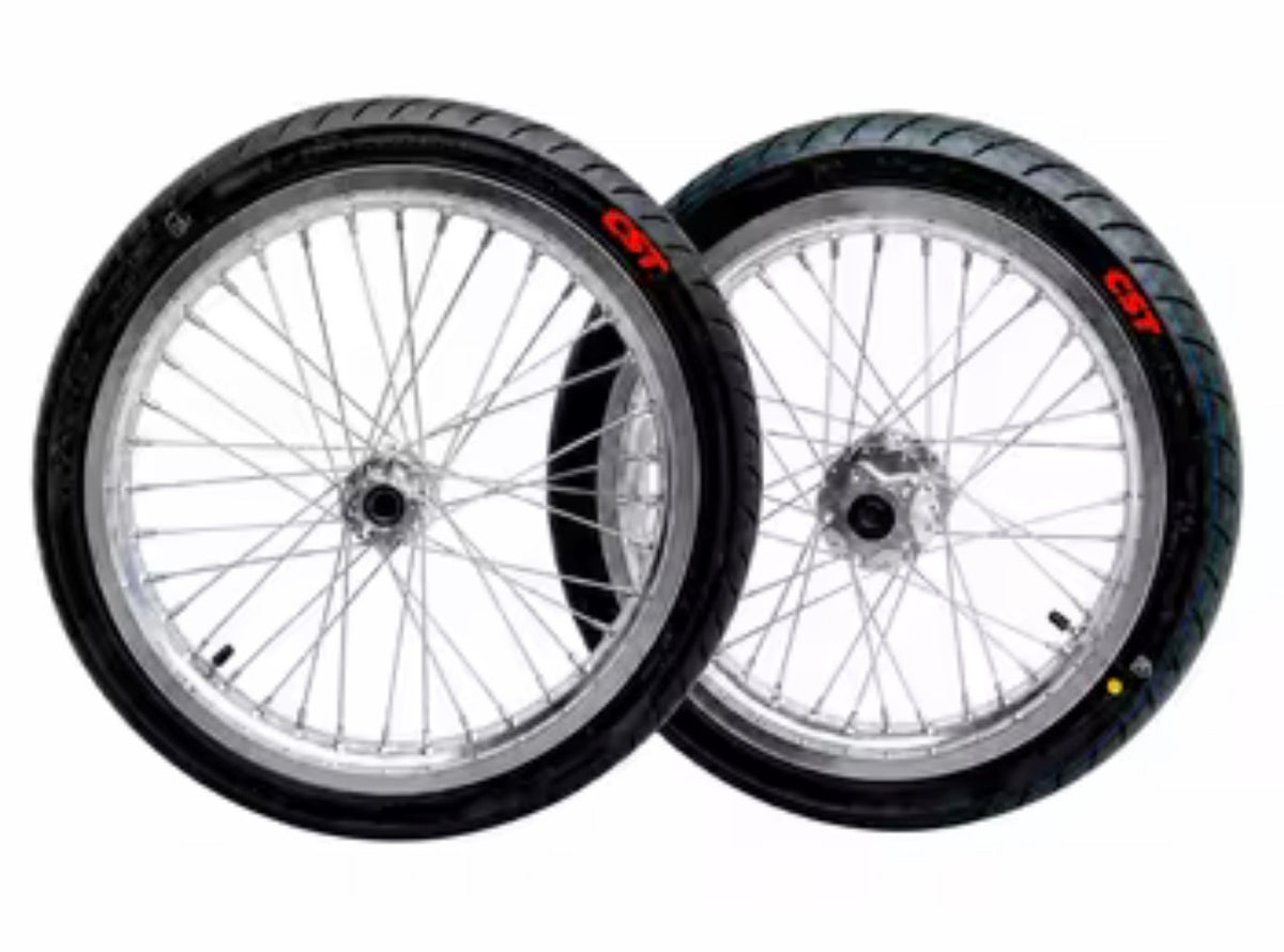 Chrome Supermoto Wheelset